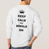 穏やかな長袖を背部保って下さい Tシャツ (裏面)