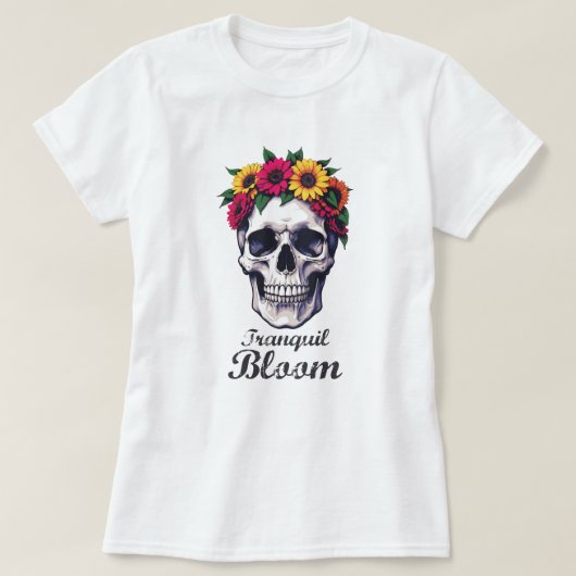 穏やかな開花 Tシャツ (デザイン正面)