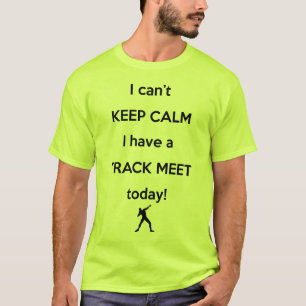 穏やかな陸上競技会のワイシャツを保って下さい! 砲丸投げ投球のワイシ Tシャツ