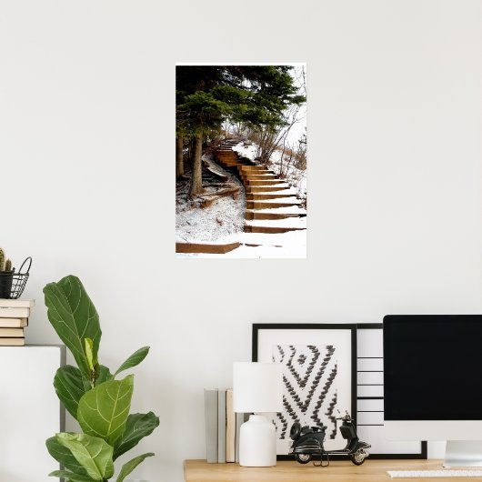 穏やかな階段 ポスター (ホームオフィス)