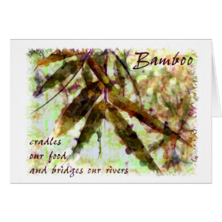 穏やかな雨のタケは…私達の川を繋ぎます