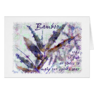 穏やかな雨のタケは…私達の精神上昇します