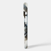 穏やかな雪に覆われた冬の川の風景絵を描。 Case-Mate iPhoneケース (裏面 / 左)