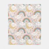 穏やかな雲の毛布パステルギフトのためのリトルワン フリースブランケット (正面)