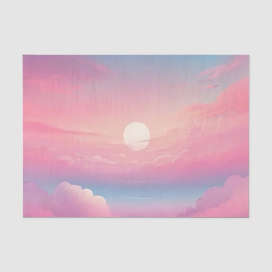 穏やかな雲の空 薄葉紙 (正面)