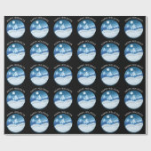 穏やかな霜の降りた風景カスタム ラッピングペーパー (フラット)