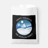 穏やかな霜の降りた風景 オーダーメイド フェイバーバッグ (正面)