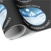 穏やかな霜の降りた風景 オーダーメイド ラッピングペーパー (ロールコーナー)