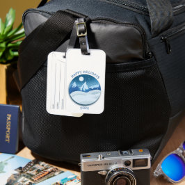 穏やかな霜の降りた風景 ラゲッジタグ