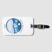 穏やかな霜の降りた風景 ラゲッジタグ (正面横)