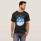 穏やかな霜降り風景 カスタム Tシャツ (正面フル)