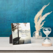 穏やかな霧の湖インスピレーション フォトプラーク (インサイチュ)