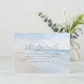 穏やかな青いビーチの波 エンクロージャーカード (スタンド正面)