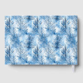 穏やかな青い冬の木の森 ゲストブック (裏面)