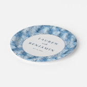 穏やかな青い冬の森 ペーパープレート (アングル)