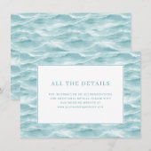 穏やかな青い海の波 エンクロージャーカード (正面/裏面)