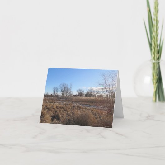 穏やかな青い空 – グリーティ空白のングカード カード (正面)