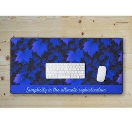 穏やかな青い紅葉 デスクマット