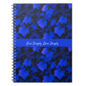 穏やかな青い紅葉 ノートブック (正面)