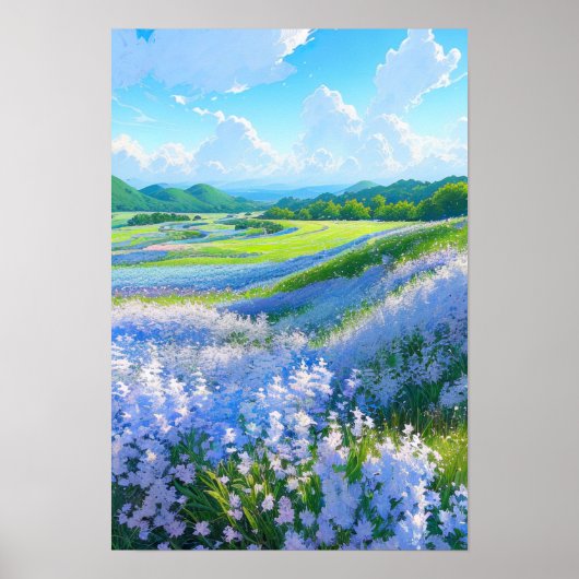 穏やかな青い谷 ポスター (正面)