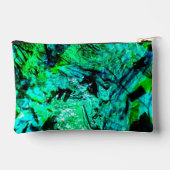 穏やかな青の抽象芸術カットソーバッグ、平和な青の芸術 アクセサリーポーチ (裏面)