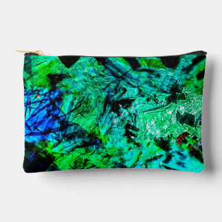 穏やかな青の抽象芸術カットソーバッグ、平和な青の芸術 アクセサリーポーチ