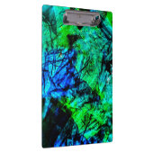 穏やかな青の抽象芸術クリップボード、平和な青の色 クリップボード (右)