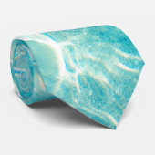 穏やかな青の海波 ネクタイ (ロール)