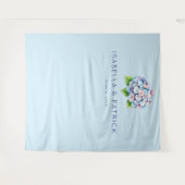 穏やかな青の花束 タペストリー (正面(横))