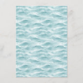 穏やかな青波 エンクロージャーカード (裏面)
