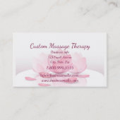 穏やかな静かな美しい平和な蓮の花 名刺 (正面)