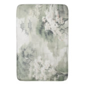 穏やかな静けさ日本のテーマ バスマット (正面縦)