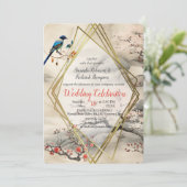 穏やかな静けさ日本のテーマ 招待状 (スタンド正面)