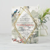 穏やかな静けさ日本のテーマ 招待状 (スタンド正面)