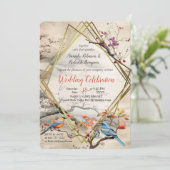 穏やかな静けさ日本のテーマ 招待状 (スタンド正面)