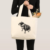 穏やかな静けさ ラージトートバッグ (正面(商品))
