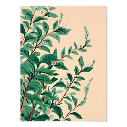 穏やかな静けさ：植物色 フォトプリント            (正面)