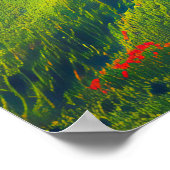 穏やかな頑丈な男めい想のアウトドアポスター ポスター (角)