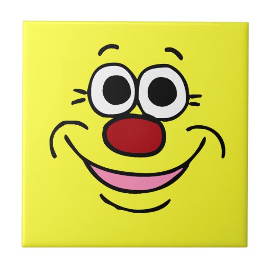 穏やかな顔Grumpey タイル (正面)