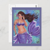 穏やかな風のマーメイド葉書By Renee L. Lavoie ポストカード (正面/裏面)