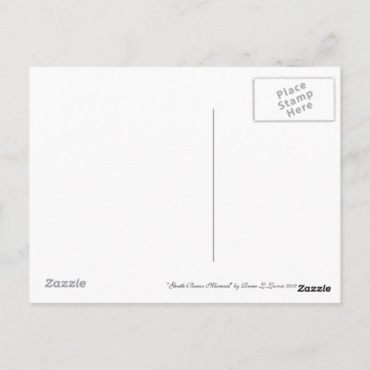 穏やかな風のマーメイド葉書By Renee L. Lavoie ポストカード (裏面)