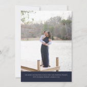 穏やかな風景の水彩画 Save The Date フォト 招待状 (裏面)