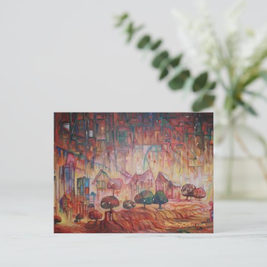 穏やかな風景はがき ポストカード (スタンド正面)