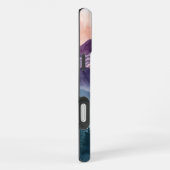 穏やかな風景ケース – 水彩山脈 iPhoneケース (右側面)