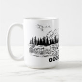 穏やかな飛行 コーヒーマグカップ (左)