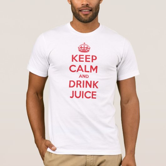 穏やかな飲み物ジュースを保存して下さい Tシャツ (正面)
