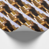 穏やかな馬の白い炎 ラッピングペーパー (角)