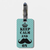 穏やかな髭を保って下さい ラゲッジタグ (裏面縦)