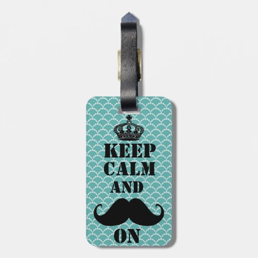 穏やかな髭を保って下さい ラゲッジタグ (裏面縦)