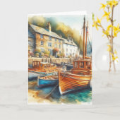 穏やかな カード (黄色い花)